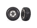 Traxxas-Rad 2,2/3,0", Scheibe SCT Split-Spoke grau Beadlock, Reifen SCT (2)