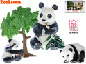 Zoolandia panda s mláďatami a doplnkami