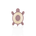 Anneau de dentition en bois et silicone Turtle, Old Pink