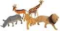 Animaux safari plastique 11-15cm 5pcs