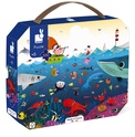 Janod Puzzle im Koffer Welt unter Wasser 100 Stk