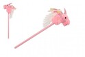 Einhorn auf einem 80 cm langen Plüschstab mit Batterien und Sound in Rosa