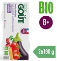 Good Gout BIO Špagety s baklažánom a hovädzím mäsom (2x190 g)