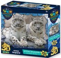 PRIME 3D PUZZLE - GES Snežné leopardy 100 dielikov