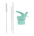 A Little Lovely Company - bouchon, brosse et paille pour bouteille en acier inoxydable – jungle