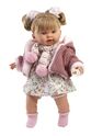 Llorens 42286 ALEXANDRA - păpușă realistă cu sunete și corp moale din material textil - 42 cm
