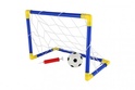Poartă de fotbal din plastic de 44x31 cm cu minge și pompă