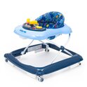 Baby Mix Kinderlauflernhilfe mit Lenkrad und Silikonrädern dunkelblau