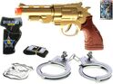 Pištoľ s putami policajný set 23 cm