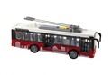 Autobus/trolejbus plast 28cm na zotrvačník na bat. so svetlom a zvukom