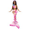 Barbie Sirène Magique aux Fleurs Brune