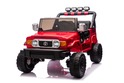 Auto elettrico Toyota FJ Cruiser XXL con trazione 4x4, con licenza (Biposto), rosso