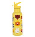 A Little Lovely Company - bottiglia d'acqua in acciaio inossidabile, 500 ml - amici animali