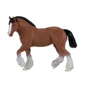 Mein Cydesdale Pferd ist braun.
