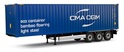 1:24 CONTAINER TRAILER BLUE 2024 - SOLIDO - S2400507