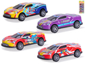 Auto de carreras 8,5cm metal con retroceso 4uds