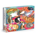Galison Puzzle Pisici leneșe 1000 de piese