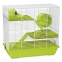 Cage Small Animals Jakub vert, équipement vert 50,5x28x47cm