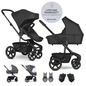 EASYWALKER Set XL cărucior combinat Harvey NXT cu accesorii Eclipse Black