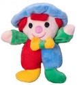 Clown 13,5 cm Plüsch mit Rassel