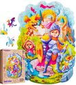 DREVENÉ FAREBNÉ PUZZLE - Statočný rytier