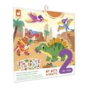 Janod My arts&amp;crafts Mini Set Creativo Adesivi Riposizionabili Dinosauri