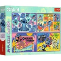 Trefl Puzzle Lilo &amp; Stitch 4 x 250 dielikov Úžasný Stitch