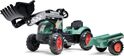 Falk Tractor cu pedale 2054ML Farm Lander - Vintage cu încărcător și remorcă
