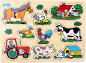 Fattoria puzzle con inserimento del piede piccolo