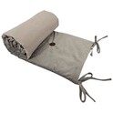 EKO Bettumrandung Baumwolle Velvet Dunkelbeige 360cm