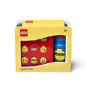 LEGO® ICONIC Classic Snack-Set (Flasche und Schachtel) - rot / blau