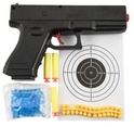 Pistola per pallini in plastica + pallini ad acqua, cartucce in schiuma 3 pz