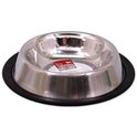 Dog Fantasy Edelstahlnapf mit Gummi 15,5 cm 190 ml