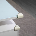 Protection en mousse pour coins 4 pièces, blanc cassé