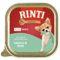 Barquette Rinti Gold Adult Mini cerf et bœuf 100g