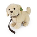 Câine Golden Retriever de pluș în picioare cu lesă 25 cm ECO-FRIENDLY