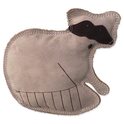 Hračka Dog Fantasy Dura-fused medvedík čistotný pískací, koža a juta 18,5cm