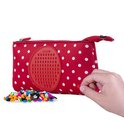 PIXIE CREW große Tasche roter Stoff mit weißen Punkten
