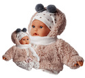 Antonio Juan 1120 KIKA - păpușă realistă cu sunete și corp moale din material textil - 27 cm