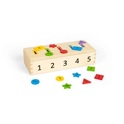 Bigjigs Toys Farben-, Formen- und Zahlen-Sortierspiel