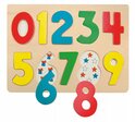 Woody Puzzle na doske ´´Číslice s lienkami´´