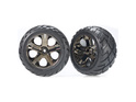 Traxxas kolo 2.8", disk All-Star čierny chróm, pneu Anaconda (2)
