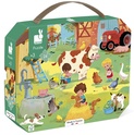 Janod Puzzle in valigia Giorno in fattoria 24 pz