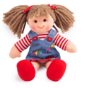 Bigjigs Toys Látková bábika Hattie 28 cm