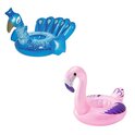 Aufblasbarer Getränkehalter - Fashion Flamingo, Pfau
