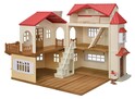 Sylvanian Families Kétszintes ház piros tetővel és világítással