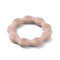 BABYONO Hryzátko silikónové Krúžok Beige