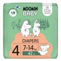 Moomin Baby 4 Maxi 7–14 kg (42 kos), eko plenice