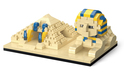 KOCO Juego de construcción Pirámide con Esfinge 410 piezas 11,5x8x5,5 cm