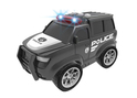 Auto della polizia a inerzia con effetti nero 22,5 cm